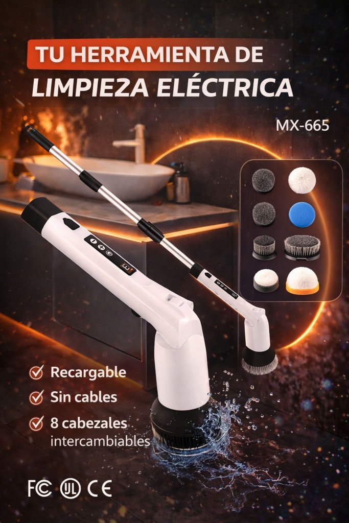 Cepillo Limpiador Eléctrico 9 en 1